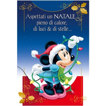 Biglietto Natale Disney Minnie I Migliori Auguri