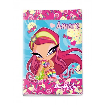 Quaderno maxi PopPixie 4 mm - Amore 