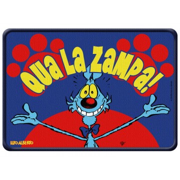 Tappetino Lupo Alberto - Qua la zampa 