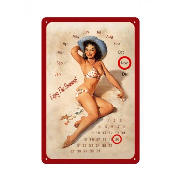 Calendario magnetico Pin Up - summer 
