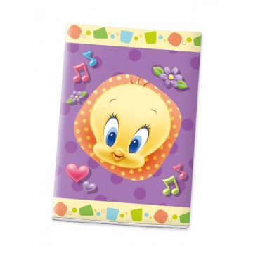 Quaderno maxi a righe (A) Baby Titty - Baby Looney Tunes